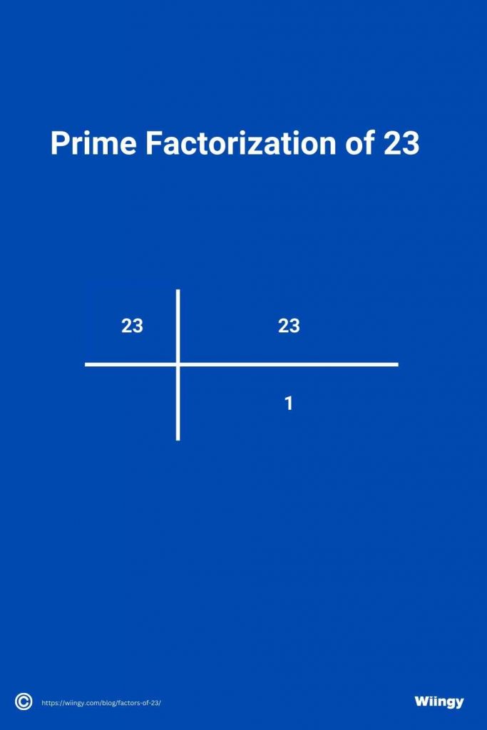 Prime Factorization of 23