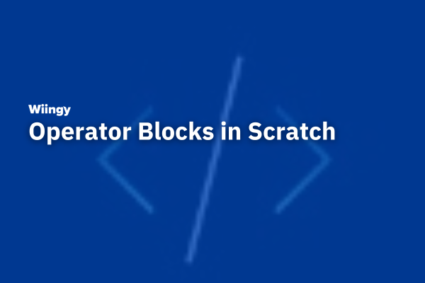 Operator Blocks in Scratch