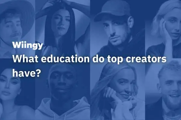 What education do top creators have